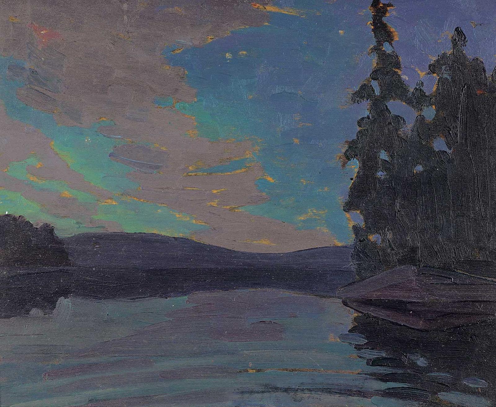 Doris Jean McCarthy (1910-2010) - Untitled - Northern Sunset