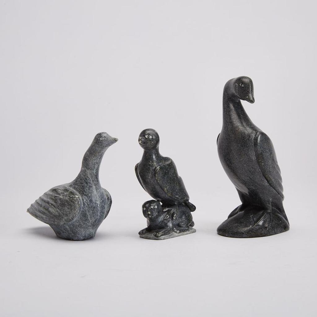 Joshua Sivuarpik Sheeg (1949) - Group Of Three Arctic Birds