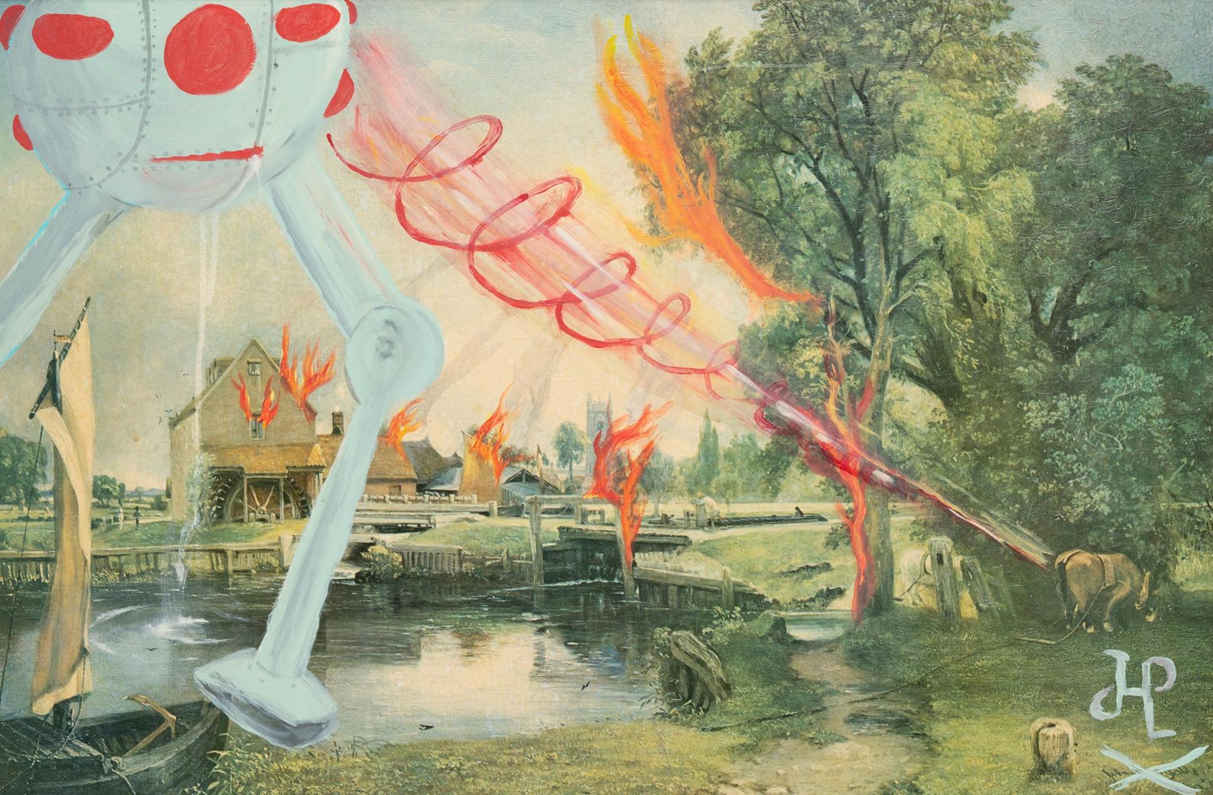 Hooch Parkins - Aliens Burning the English Countryside
