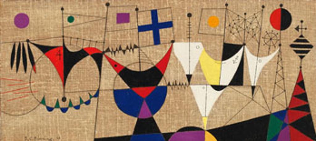 Bertram Charles (B.C.) Binning (1909-1976) - Gay Regatta with Purple Sun (Second Version)