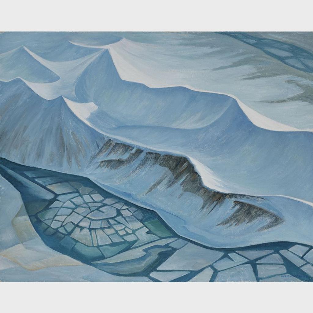 Doris Jean McCarthy (1910-2010) - Starred Ice From Twin Otter