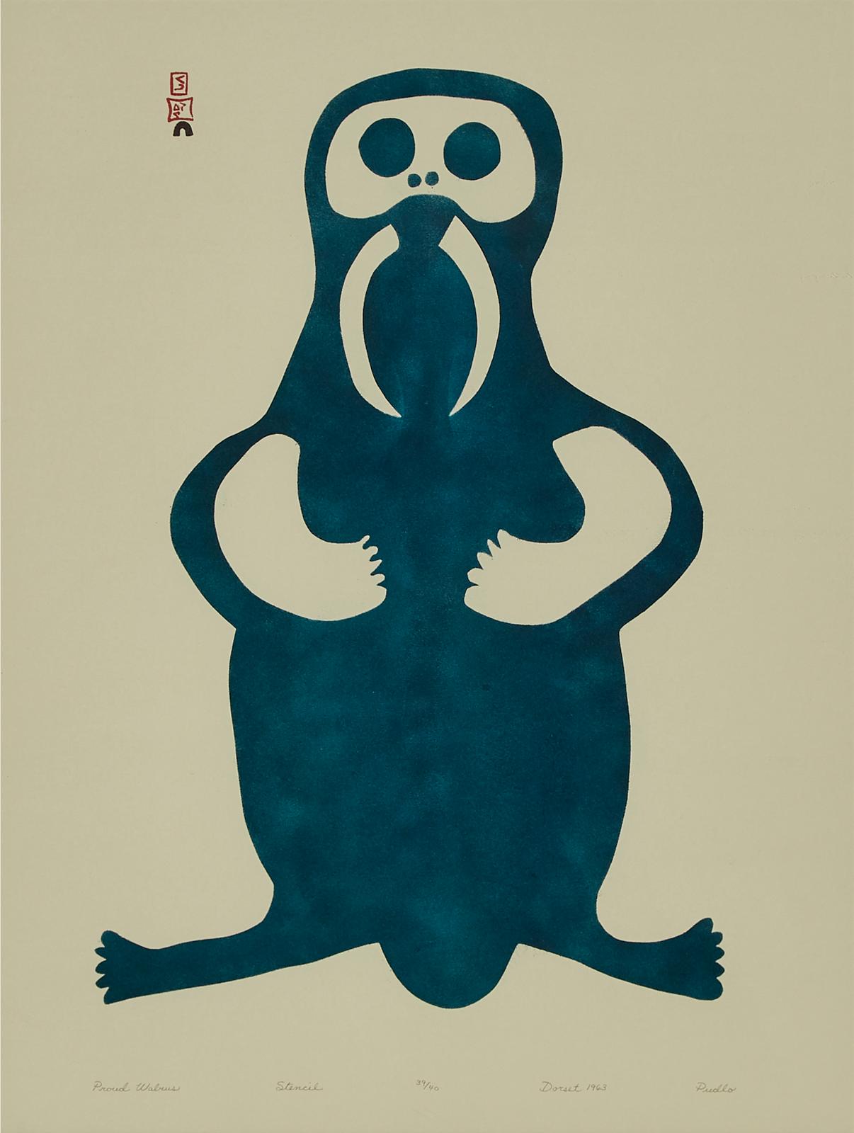 Pudlo Pudlat (1916-1992) - Proud Walrus