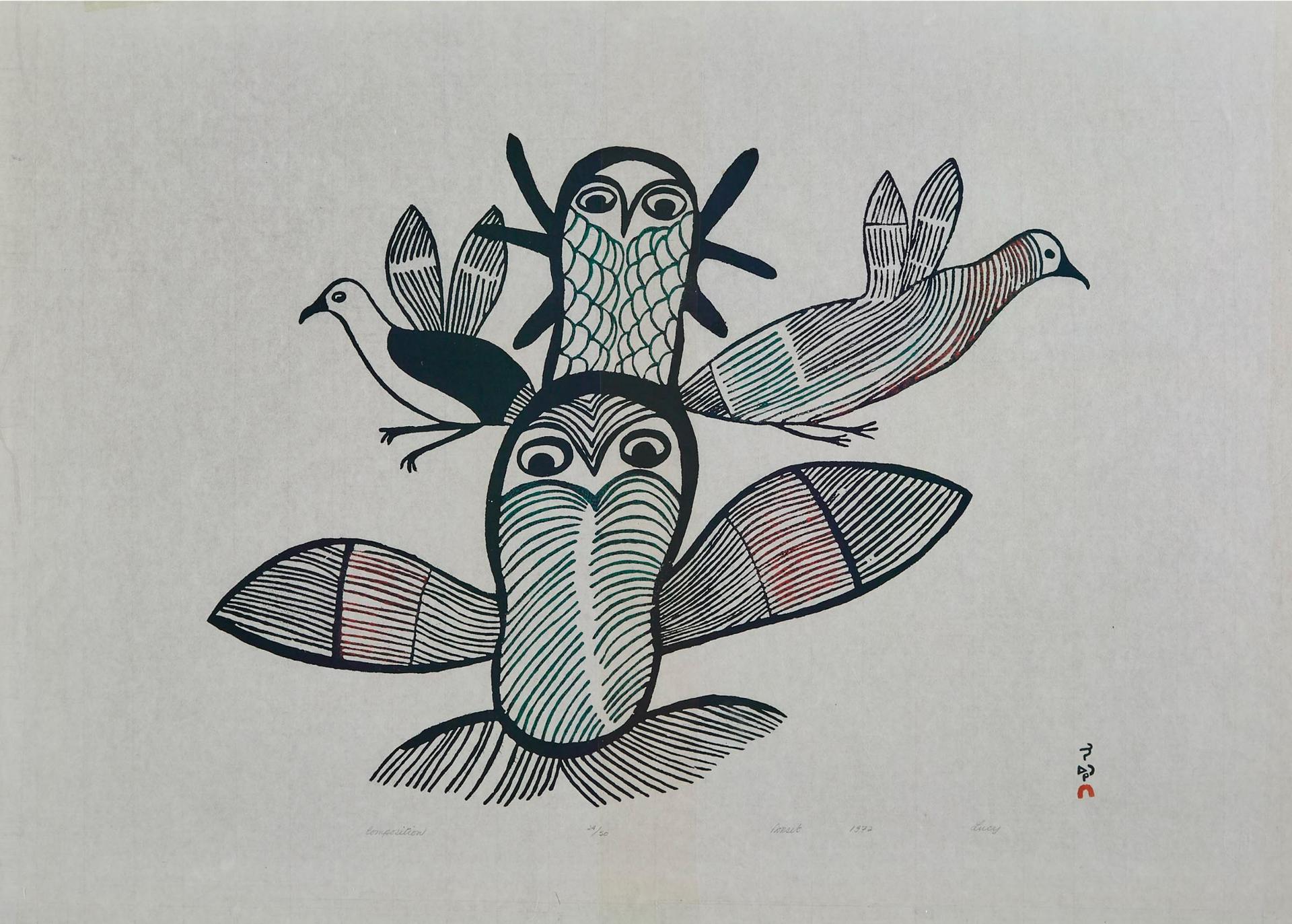 Lucy Qinnuayuak (1915-1982) - Composition