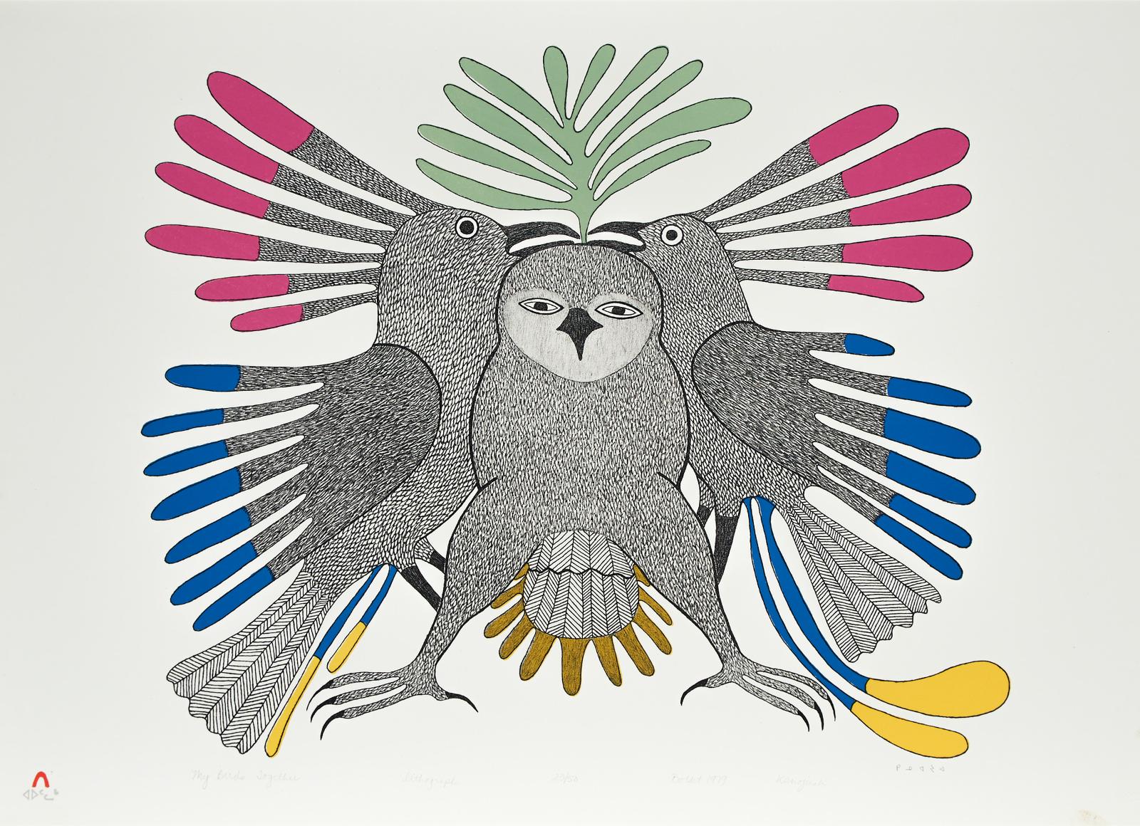 Kenojuak Ashevak (1927-2013) - Theo Waddington Commissioned Portfolio, 1979