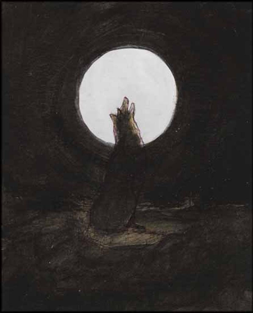 William Kurelek (1927-1977) - The Coyote Baying