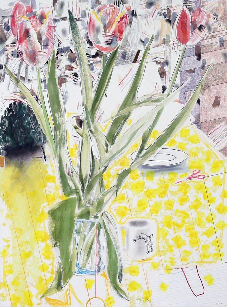 Dirk van Wyk (1944) - Red Tulip; 1989