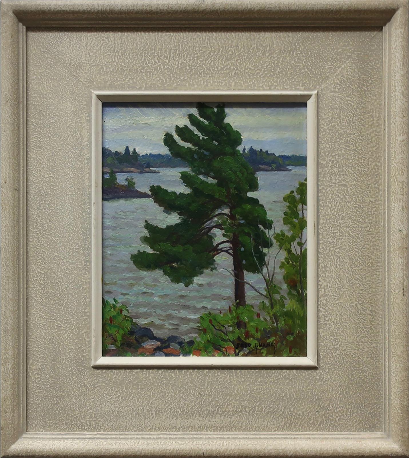 Frederick Stanley Haines (1879-1960) - On Everingham's Island (Looking Across Ox Lake From Dining Room)