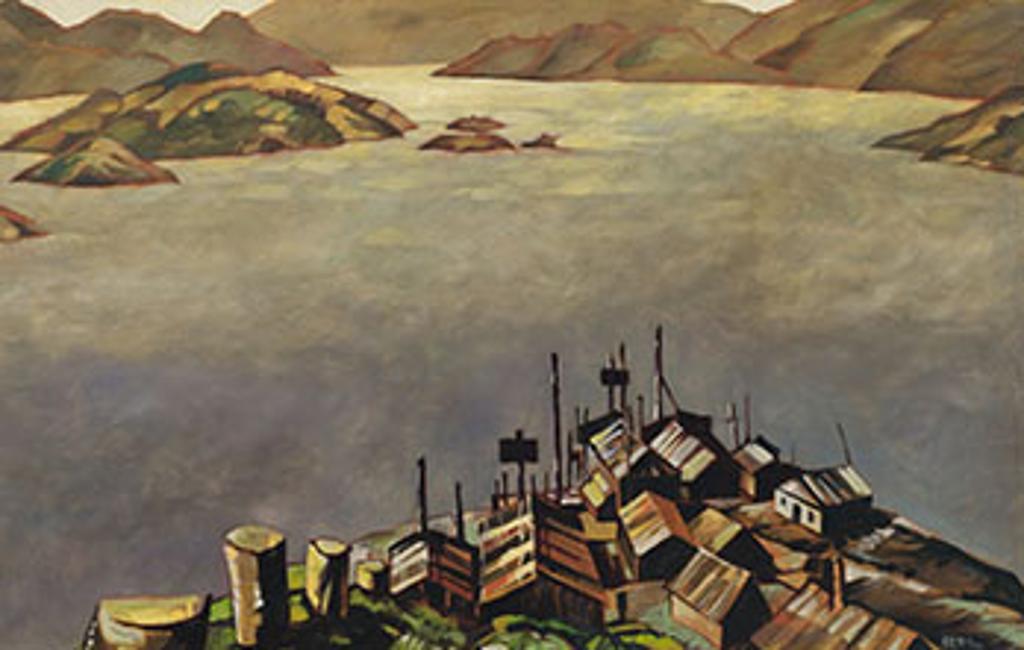 Robert Douglas Genn (1936-2014) - Big Country, Haida Village, QCI