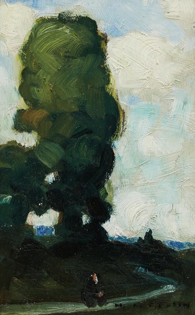 Marc-Aurèle Fortin (1888-1970) - Route et grand arbre