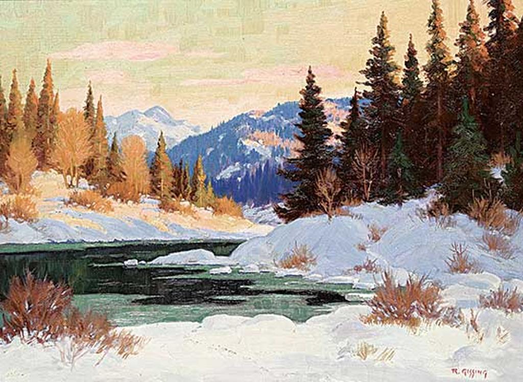 Roland Gissing (1895-1967) - Winter Sunset