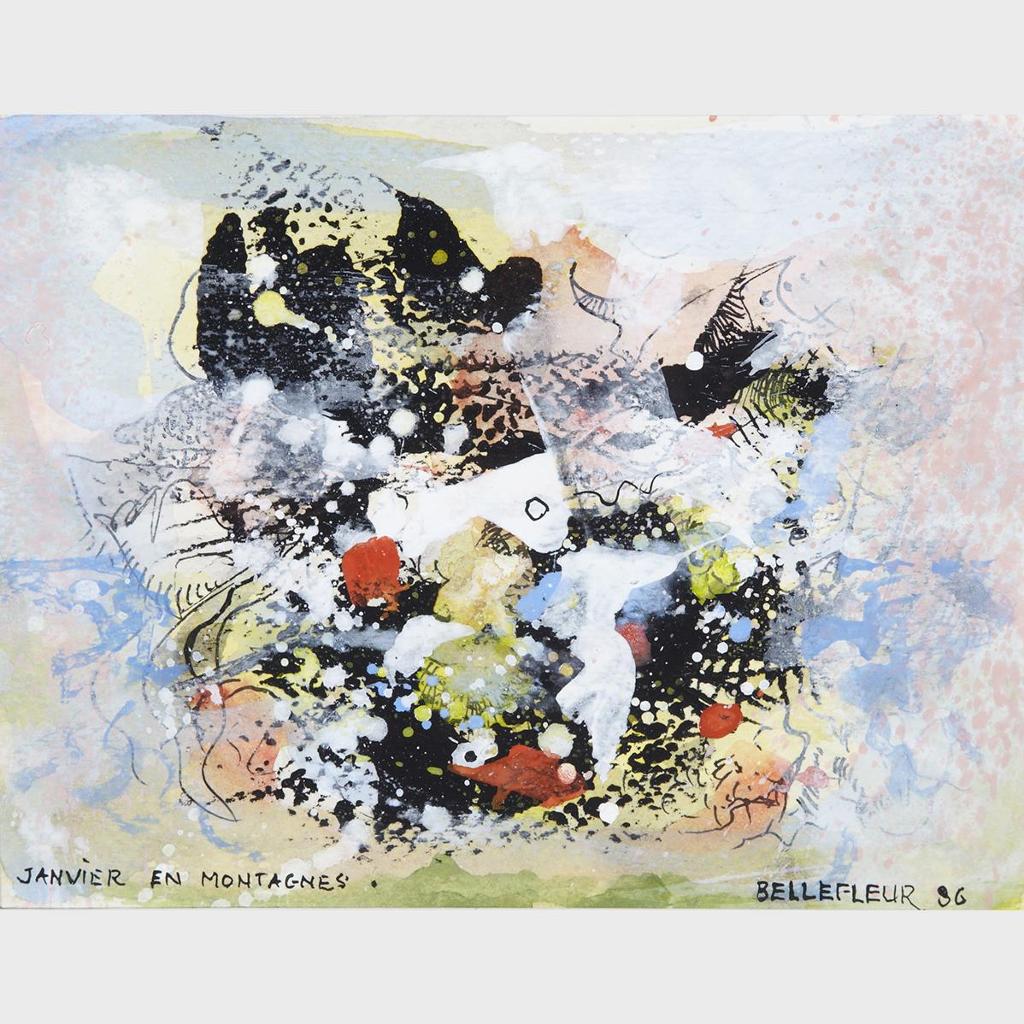 Léon Bellefleur (1910-2007) - Janvier En Montagnes