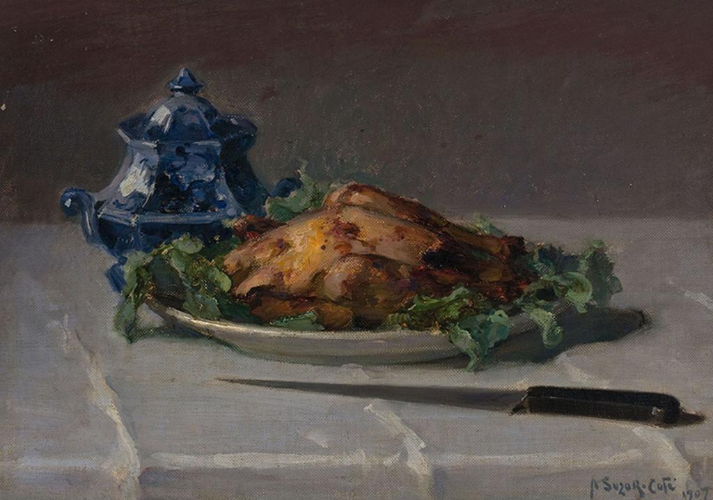 Marc-Aurèle de Foy Suzor-Coté (1869-1937) - Le poulet rôti