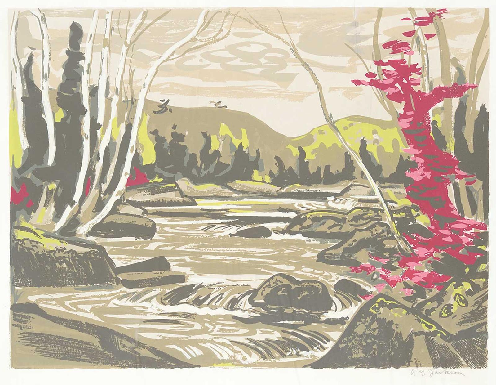 Alexander Young (A. Y.) Jackson (1882-1974) - Autumn Stream