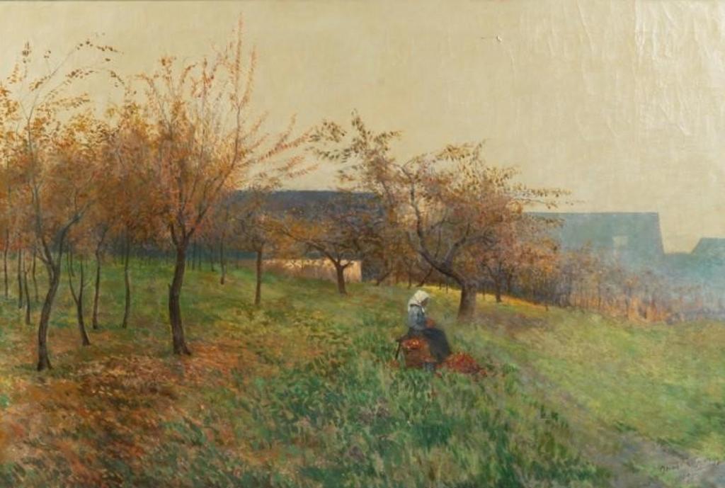 Gyorgy Ducsak (1870-1970) - The Apple Picker