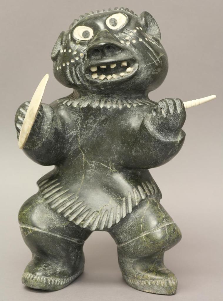 Judas Ullulaq (1937-1998) - Drum Dancer; 1993