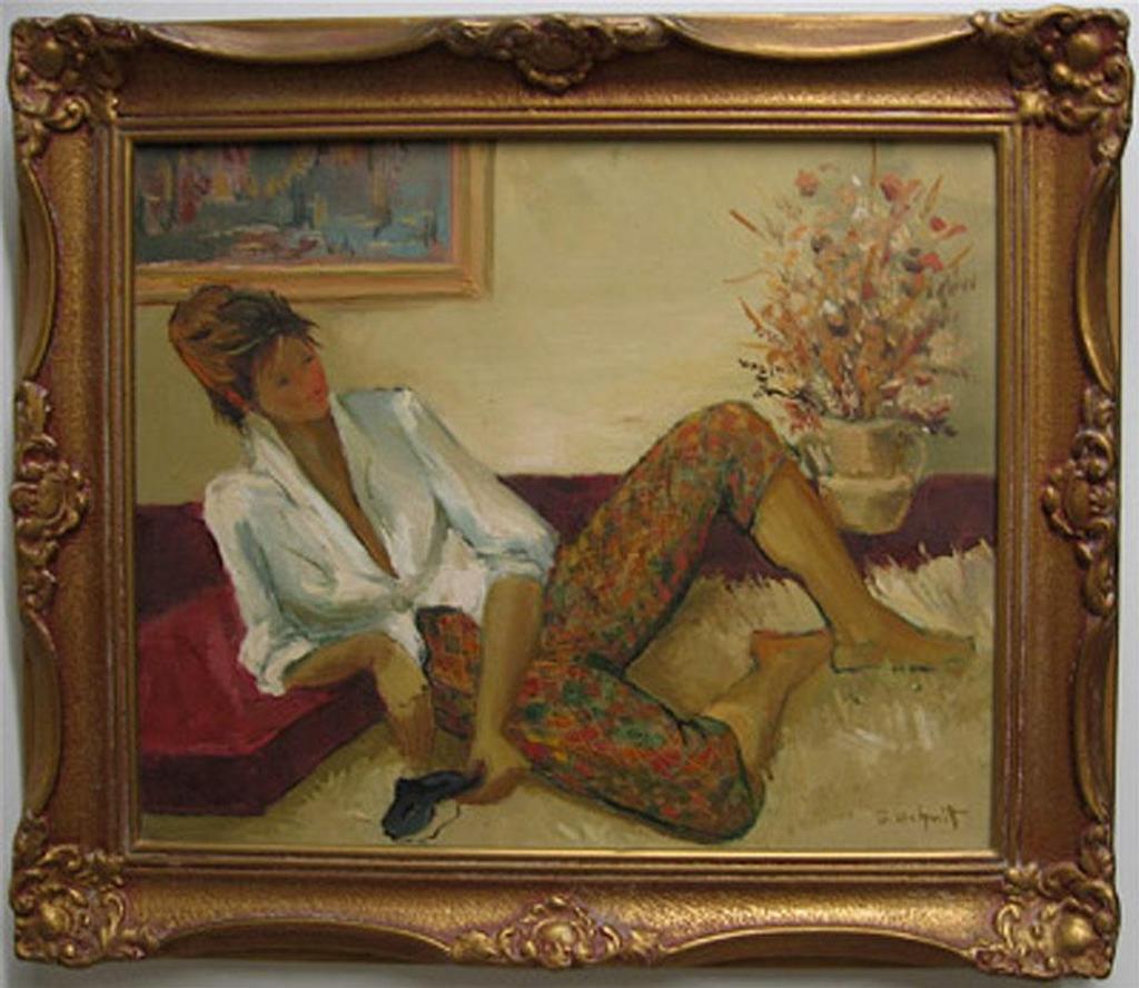 Gilberte Schmitt - Reclining Figure With Mask