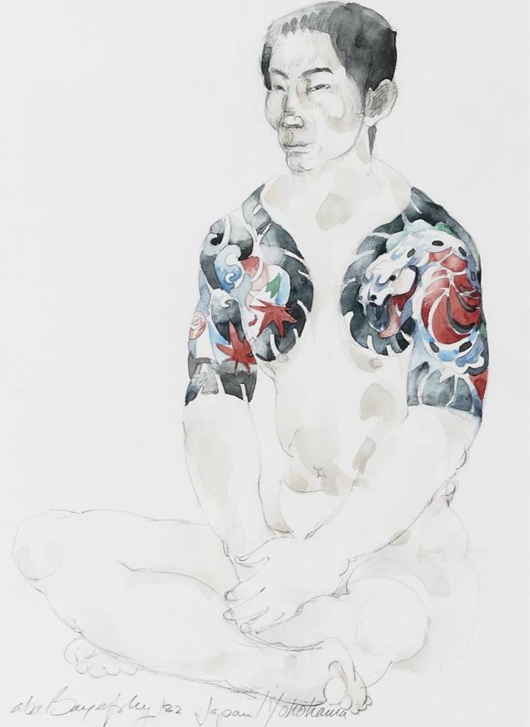 Aba Bayefsky (1923-2001) - Seated Figure, Japan