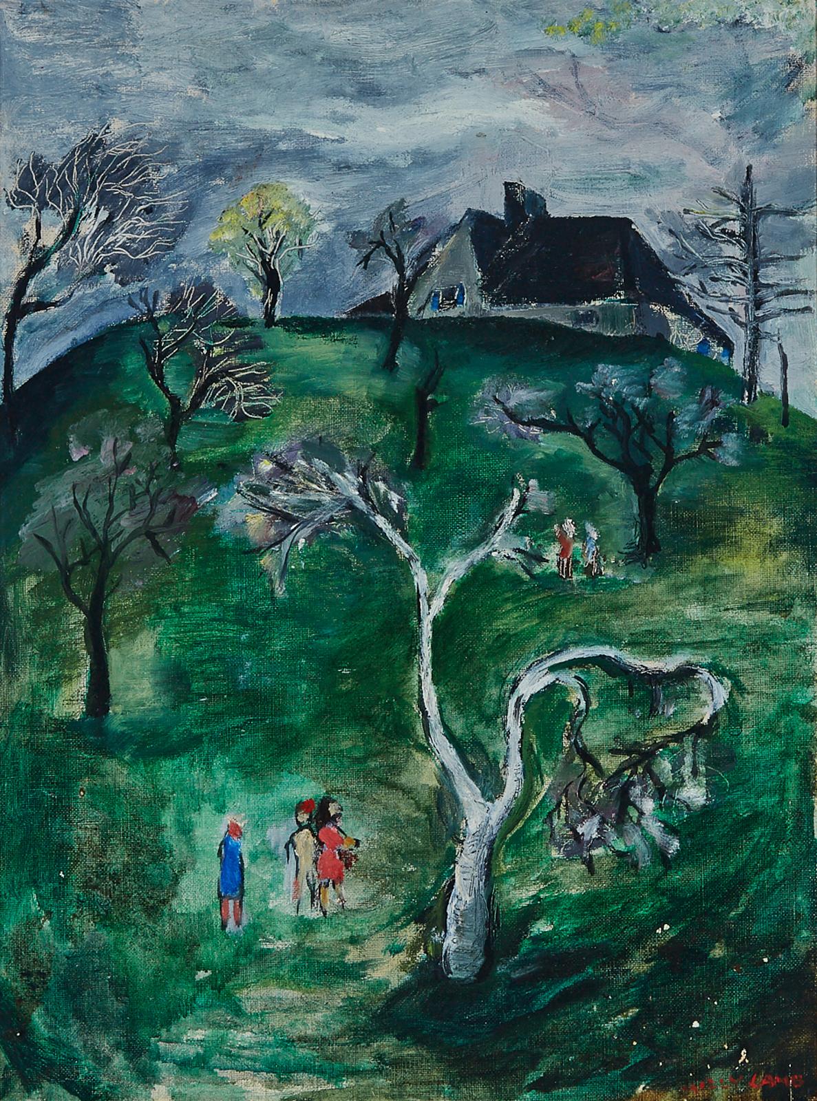 Molly Joan Lamb Bobak (1922-2014) - House On A Hill