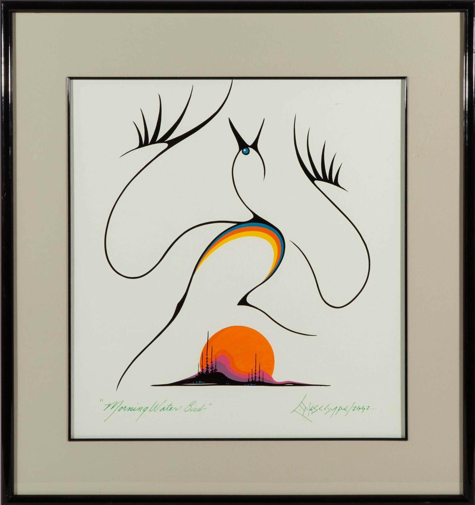 Clemence Wescoupe (1951-2018) - Morning Water Bird