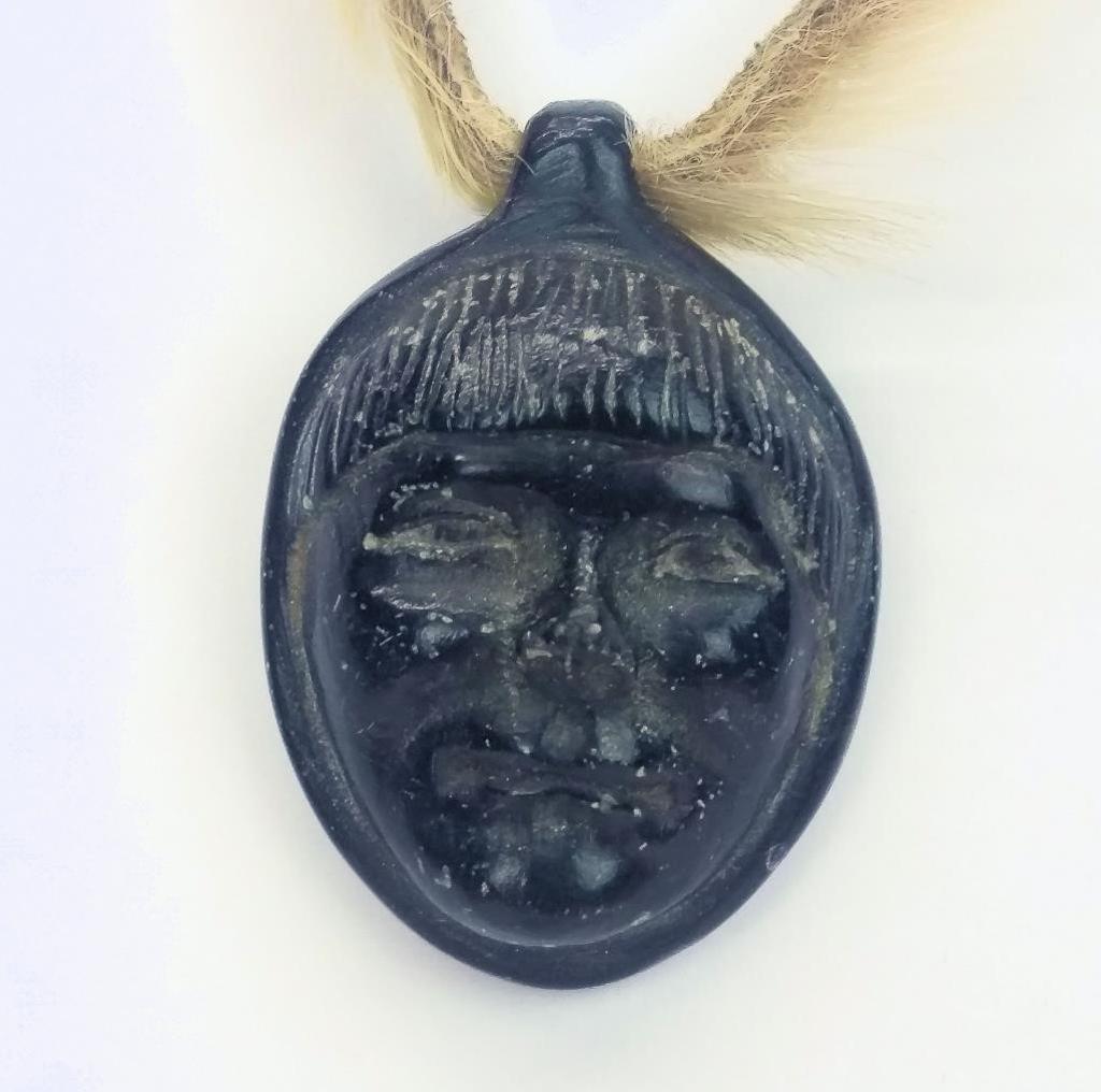 Henry Evaluardjuk (1923-2007) - Inuk Face Pendant