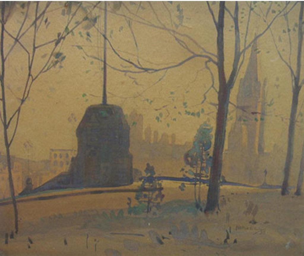 Graham Norble Norwell (1901-1967) - Windsor Square, Montreal