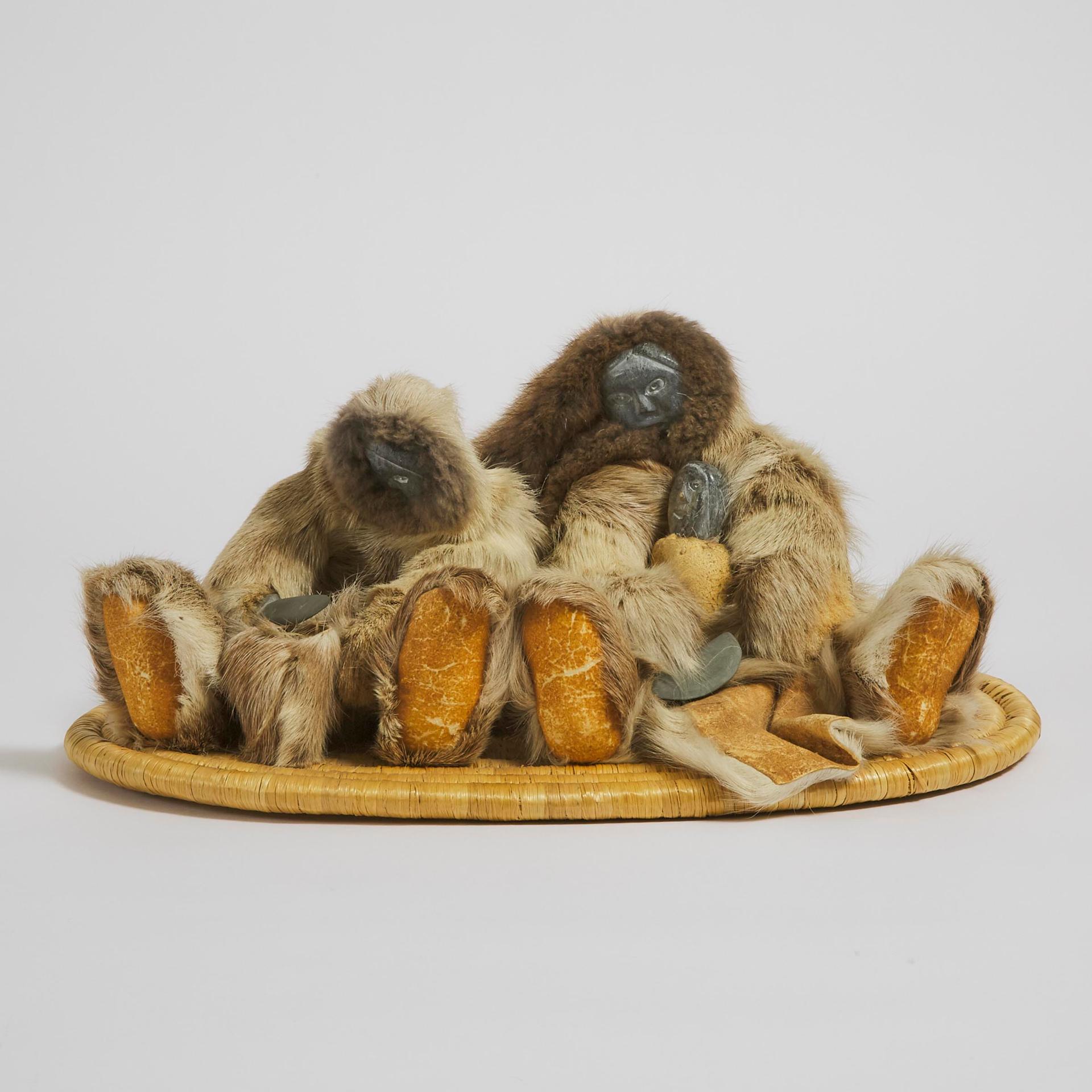 Annie Niviaxie (1930-1989) - Family Scene