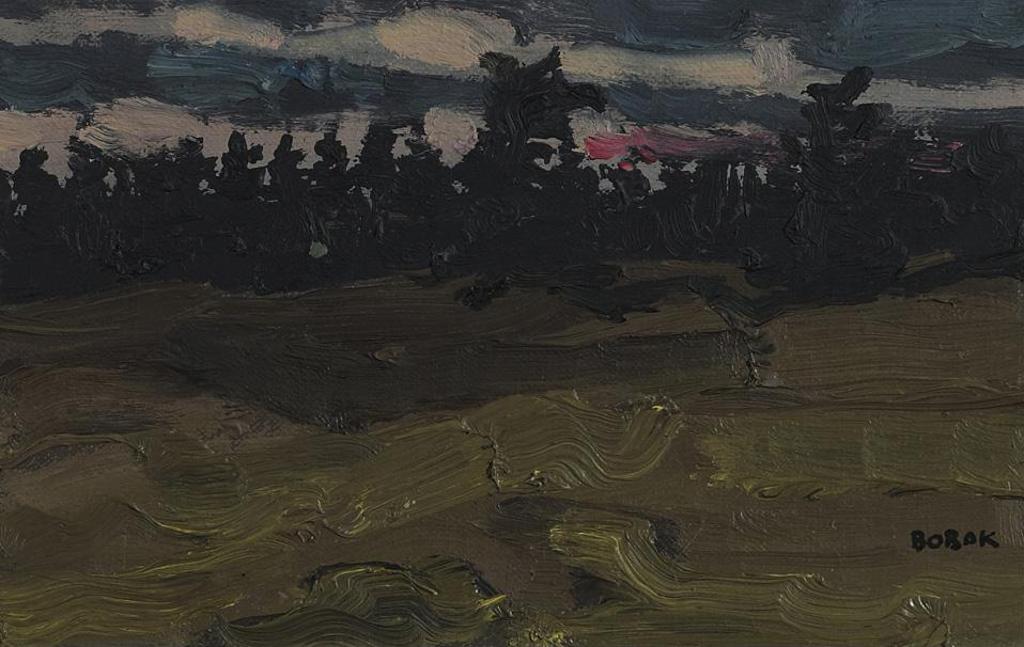 Bruno Joseph Bobak (1923-2012) - Evening Pines