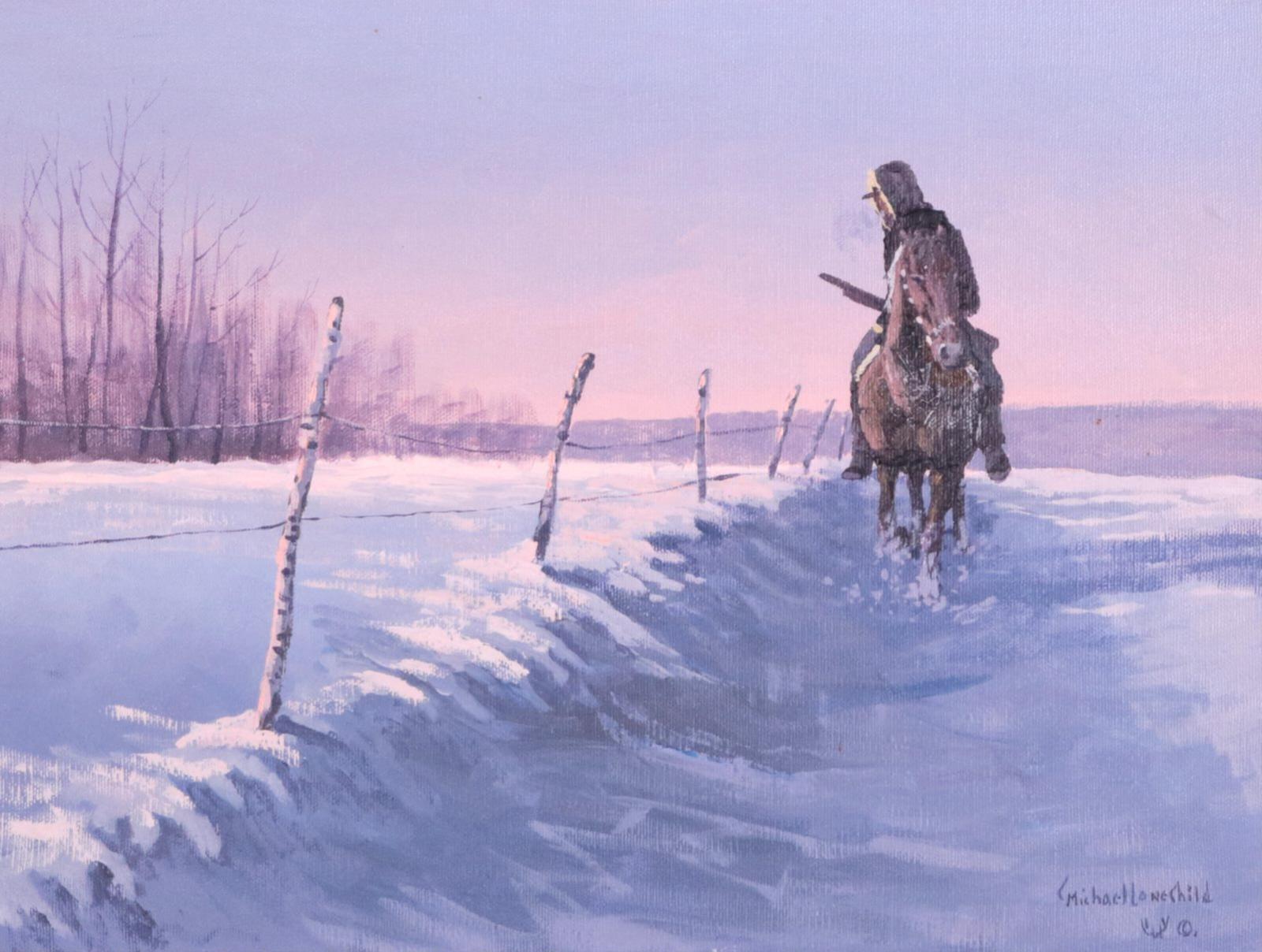 Michael Lonechild (1955) - Checking The Fence Line
