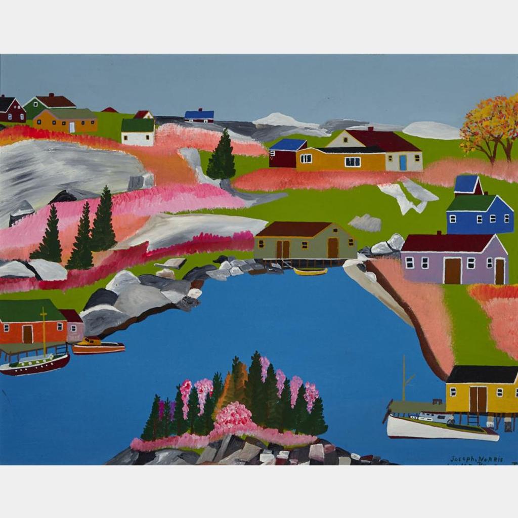 Joe Norris (1925-1996) - Autumn Fishing Community