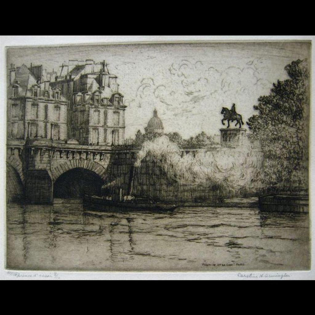 Caroline Helena Armington (1875-1939) - Henri Iv Et La Cite, Paris; L’Arc De Triomphe