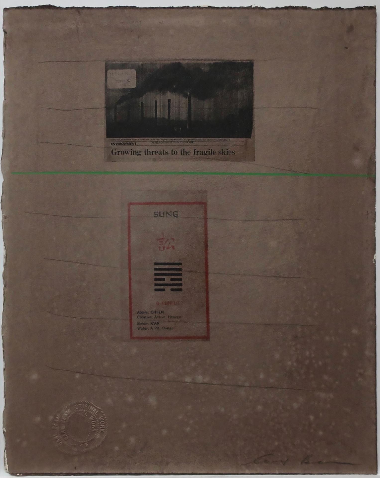 Carl Beam (1943-2005) - Growing Threats To Fragile Skies/Sung