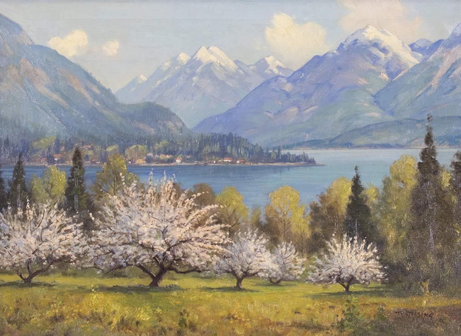Roland Gissing (1895-1967) - Kootenay Lake Near Procter; Ca 1950