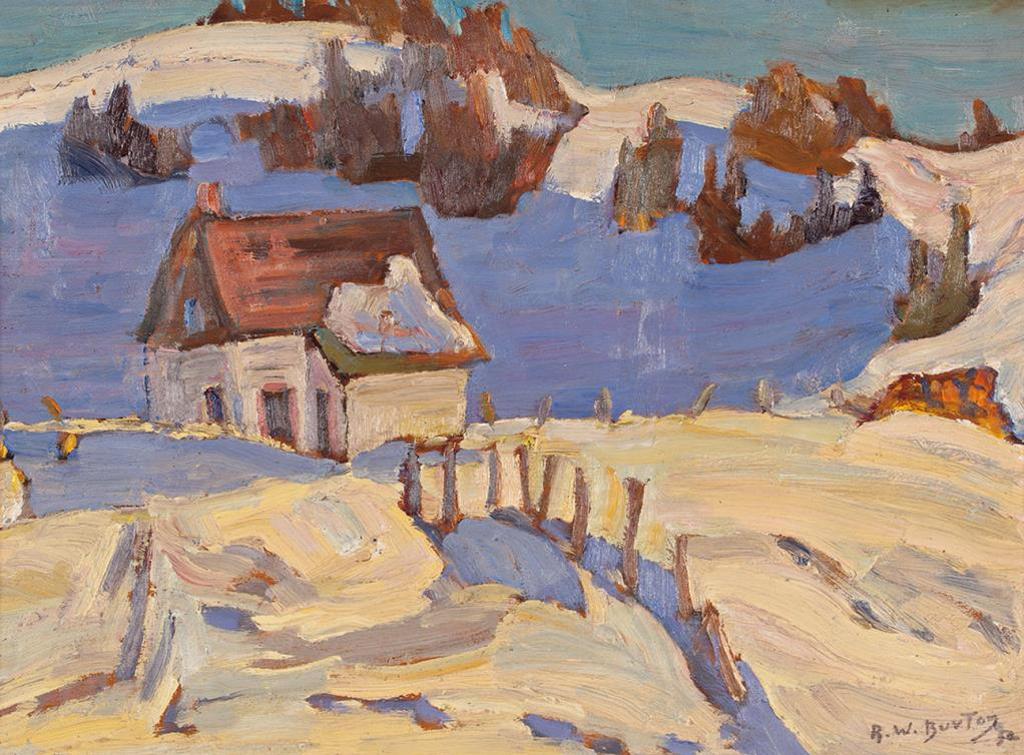 Ralph Wallace Burton (1905-1983) - Between Sunlight and Shadow, Winter