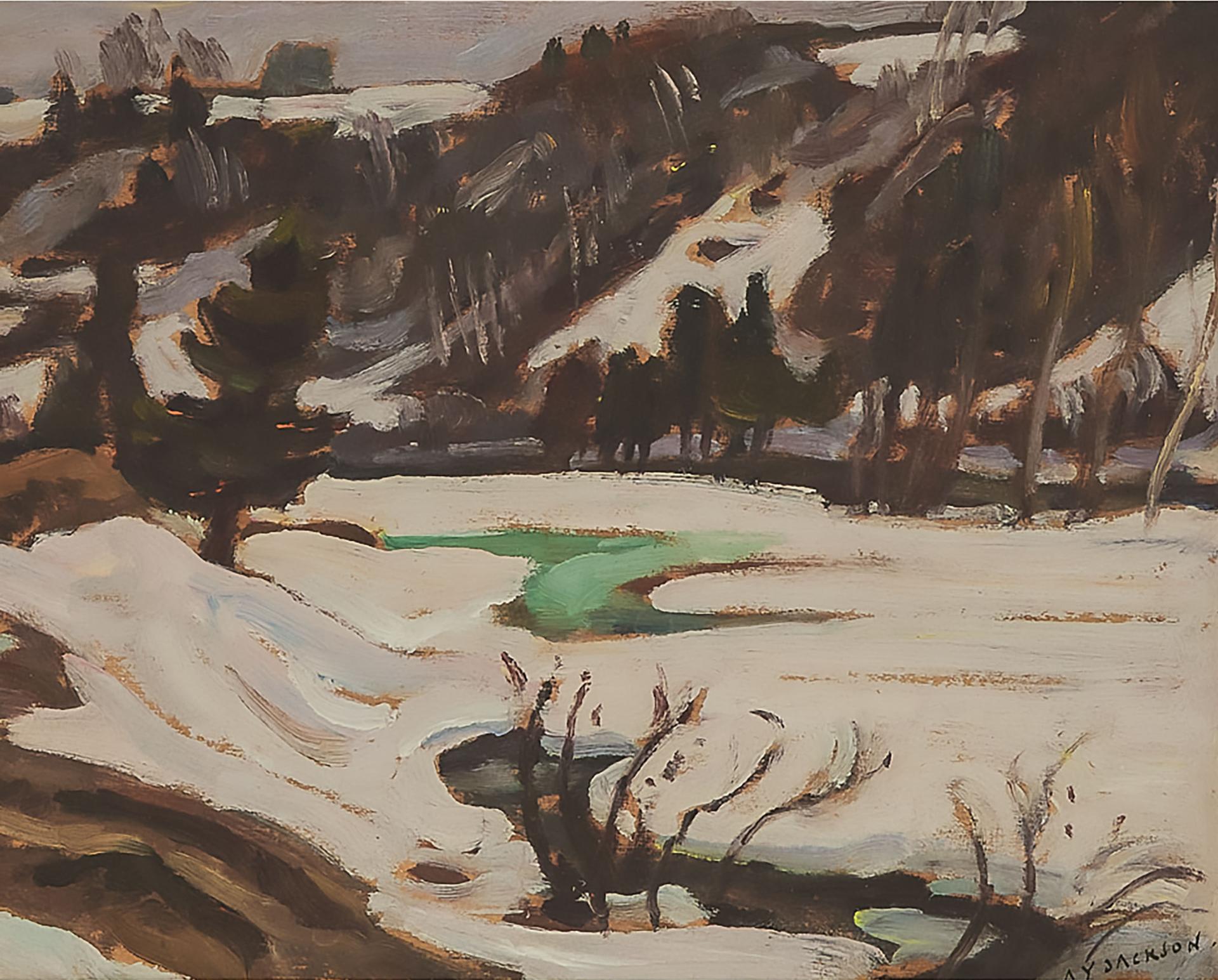 Alexander Young (A. Y.) Jackson (1882-1974) - Grey Day, St. Tite Des Caps, 1946