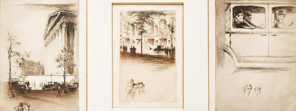 Edgar Chahine (1874-1947) - La Madeleine; L’Élysée; Mitsou et L’Homme en Auto
