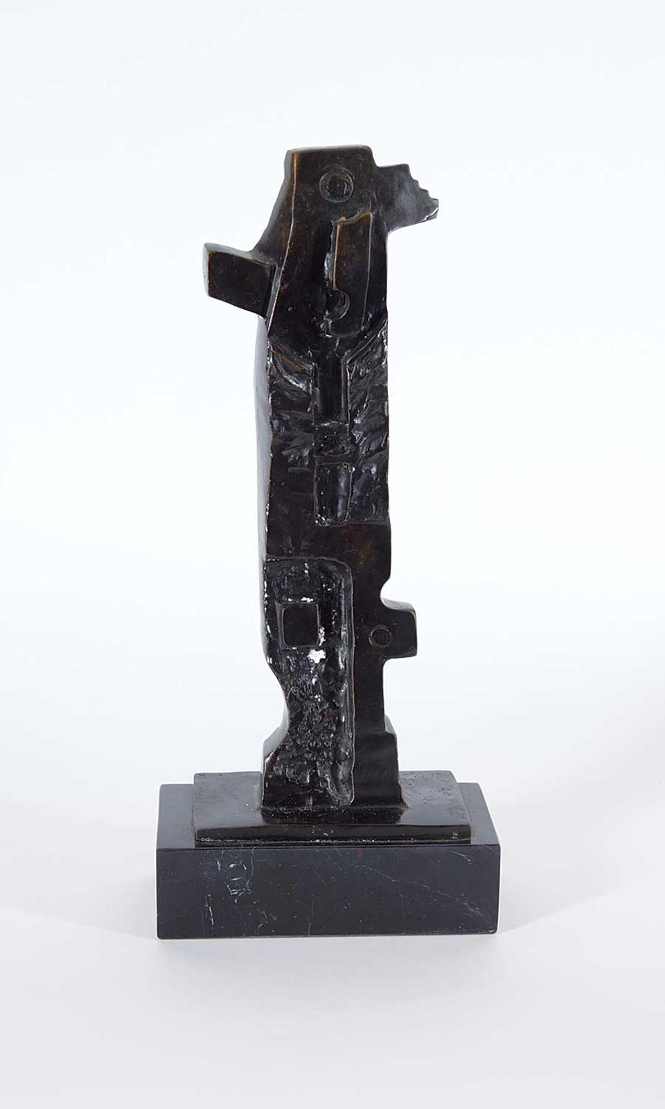 Fahri Aldin (1950) - Untitled - Abstract with Face