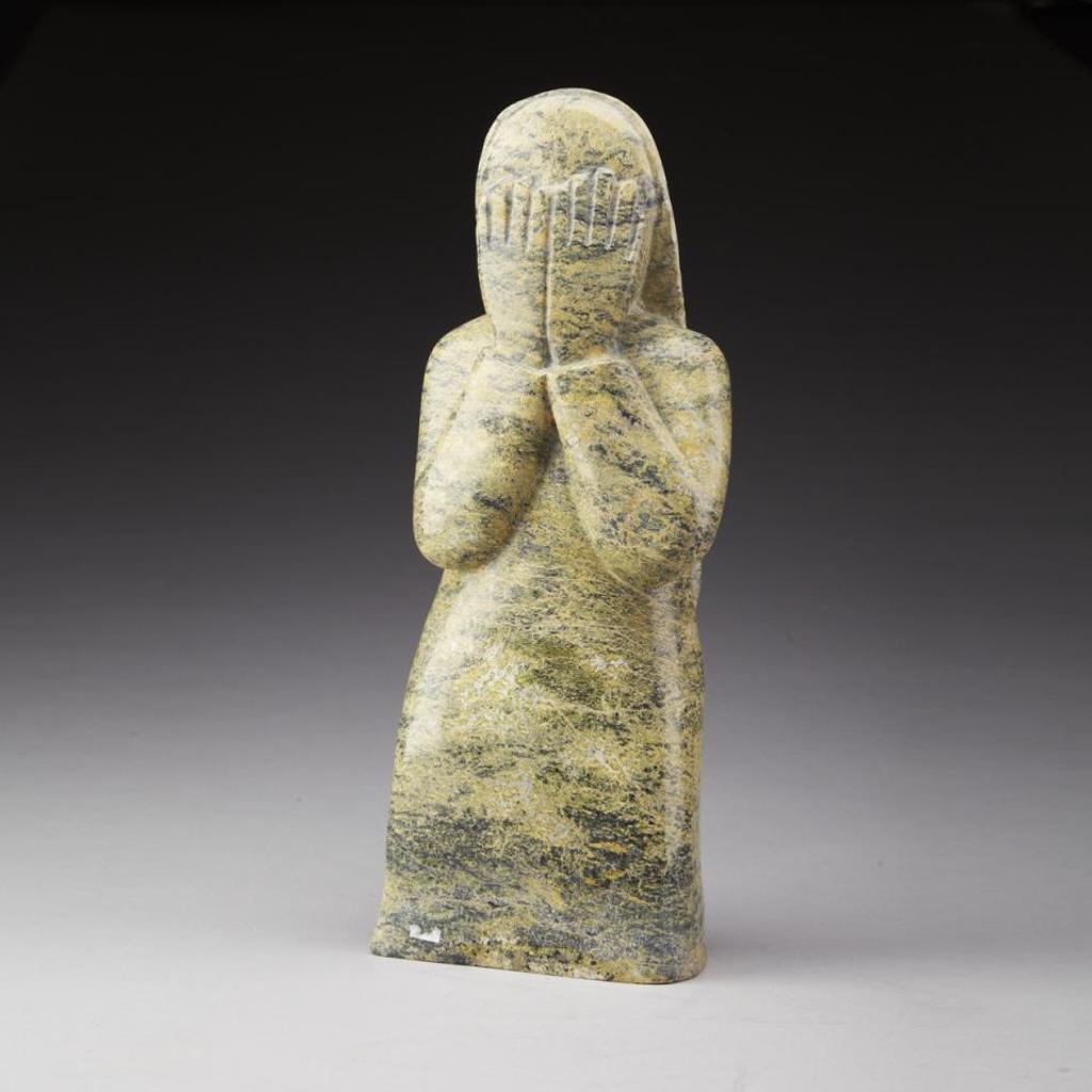 Oviloo Tunnillie (1949-2014) - Woman Covering Her Face