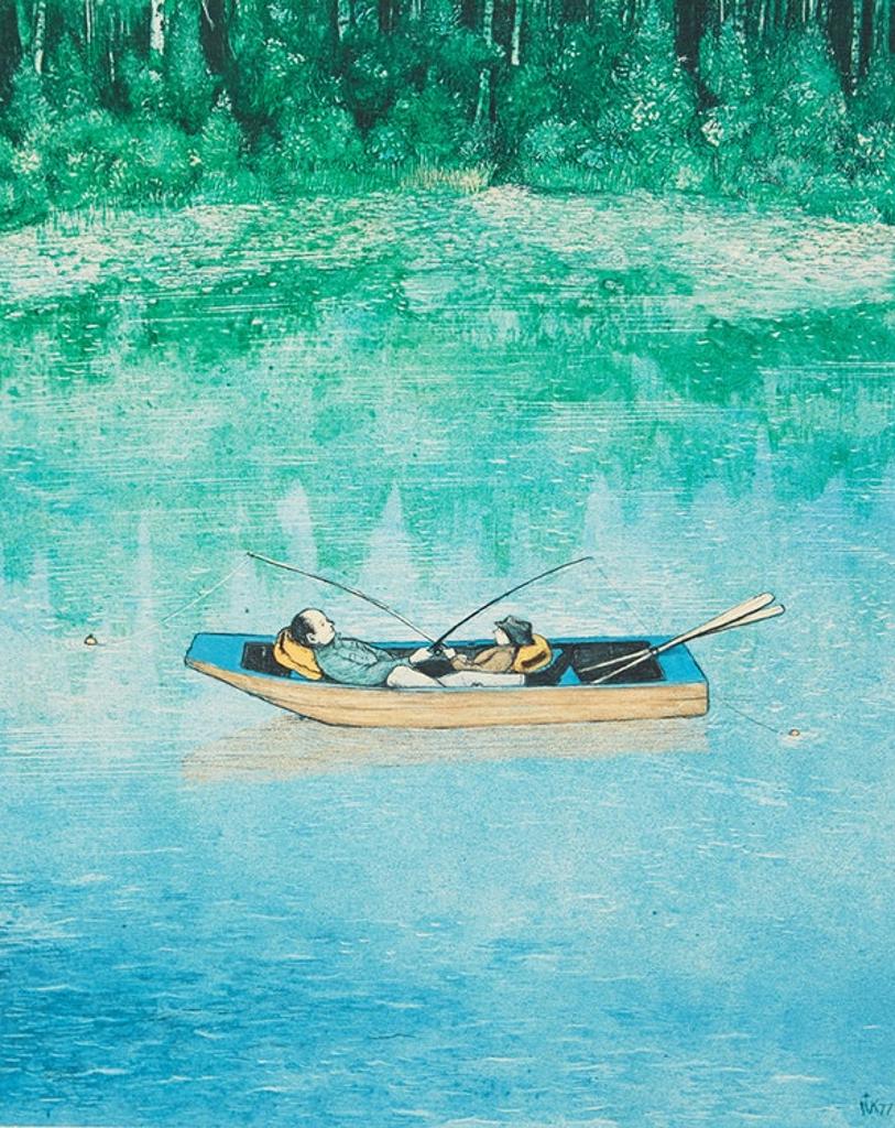 William Kurelek (1927-1977) - Fishing