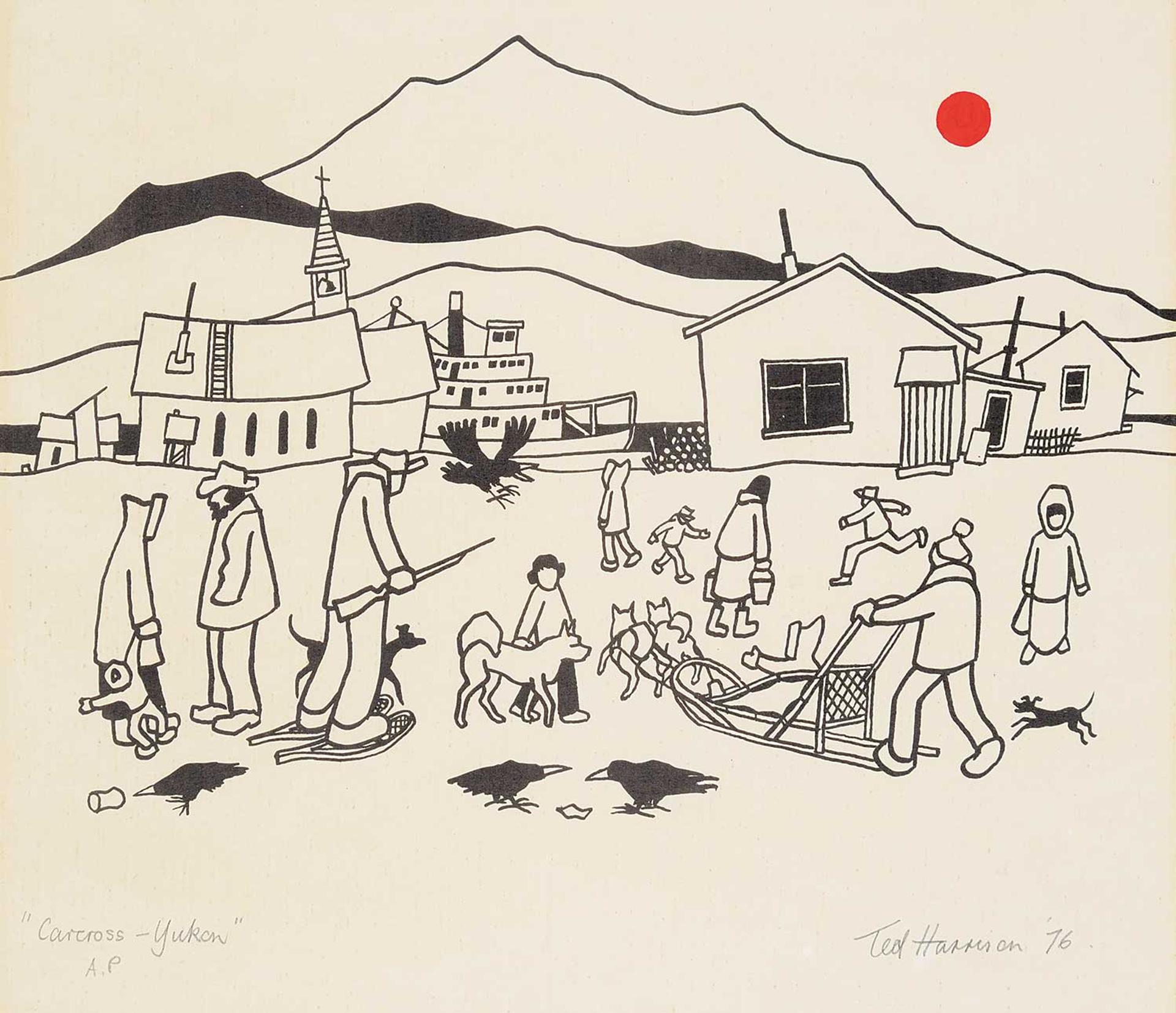 Ted Harrison (1926-2015) - Carcross - Yukon  #A/P