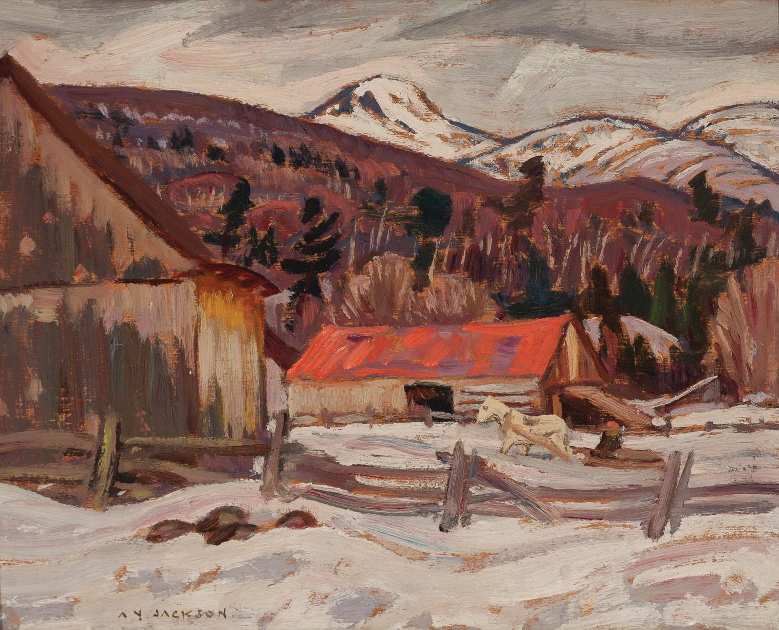 Alexander Young (A. Y.) Jackson (1882-1974) - The Red Barn, C.1930