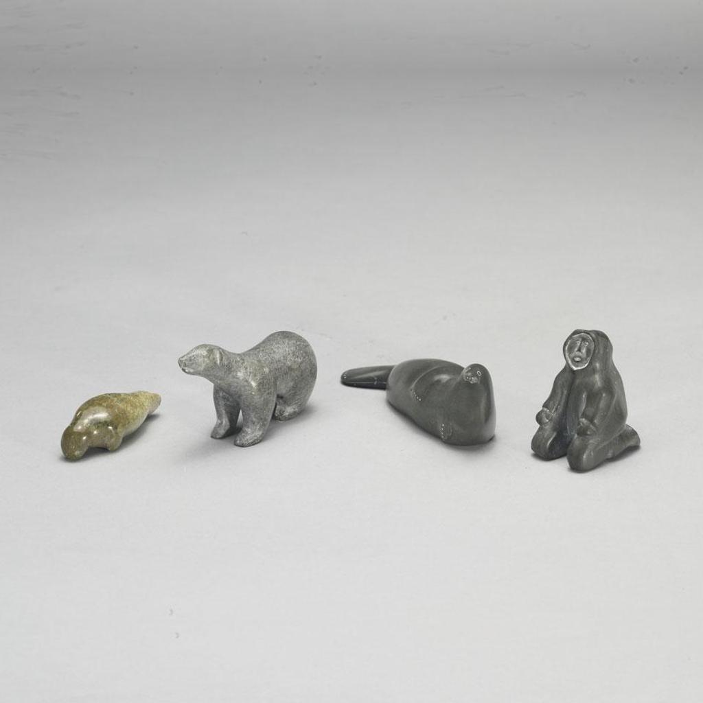 Simeonie Kavik (1966) - Seal; Kneeling Man; Small Seal; Polar Bear