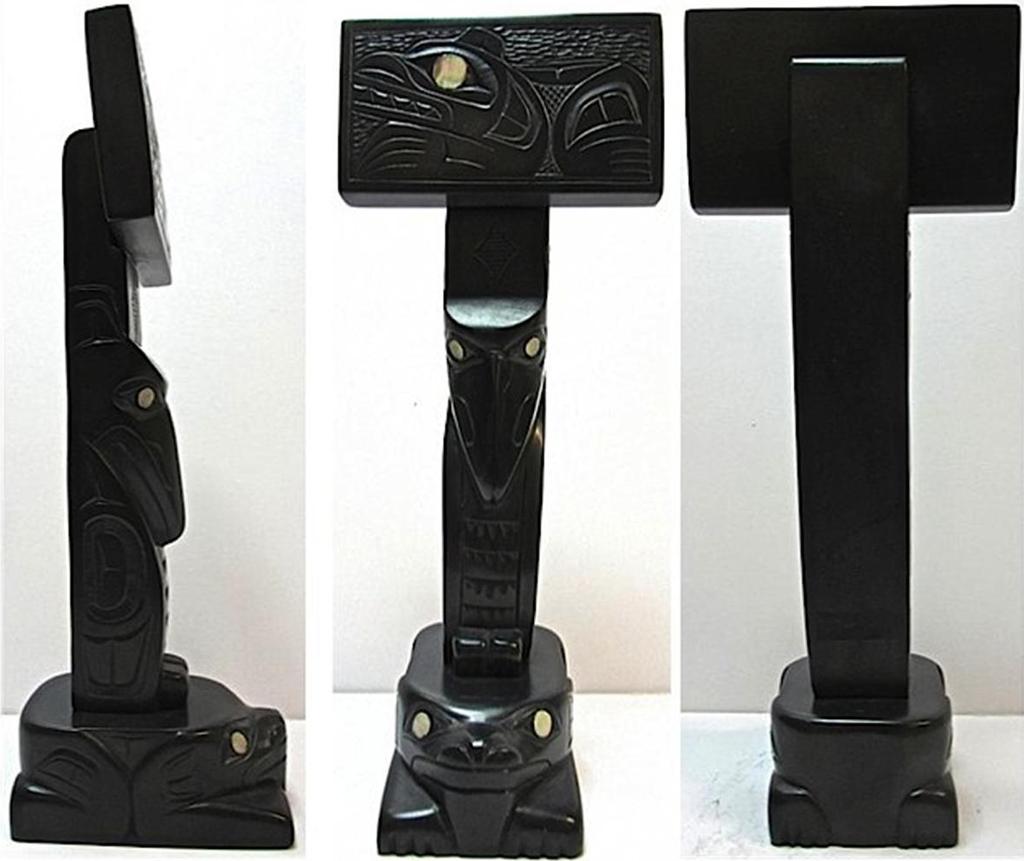 Glen Pollard (1957) - Haida Bear, Raven & Frog