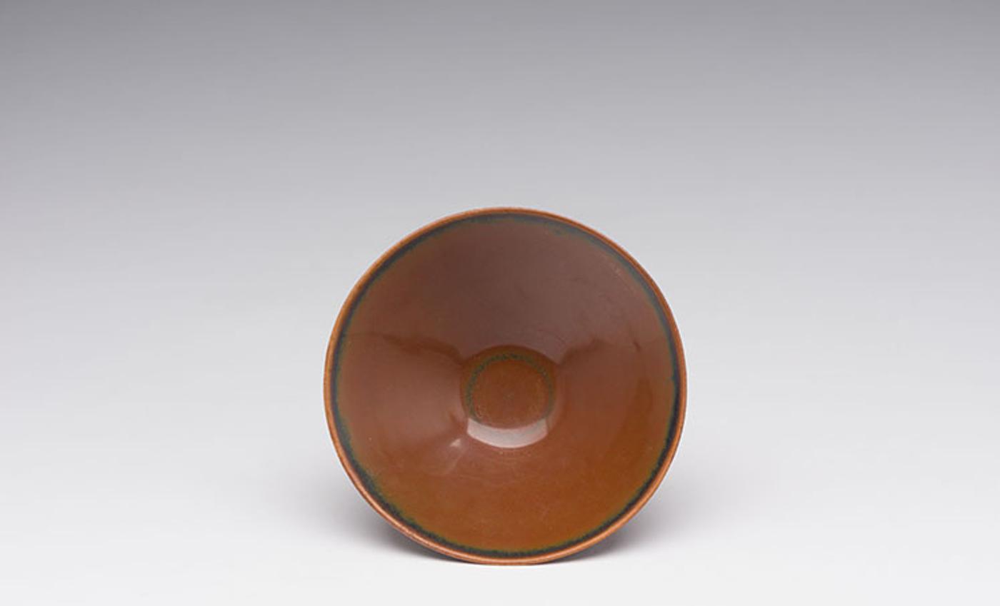 Chinese Art - A Chinese Ding-Type Russet Glazed Tea Bowl