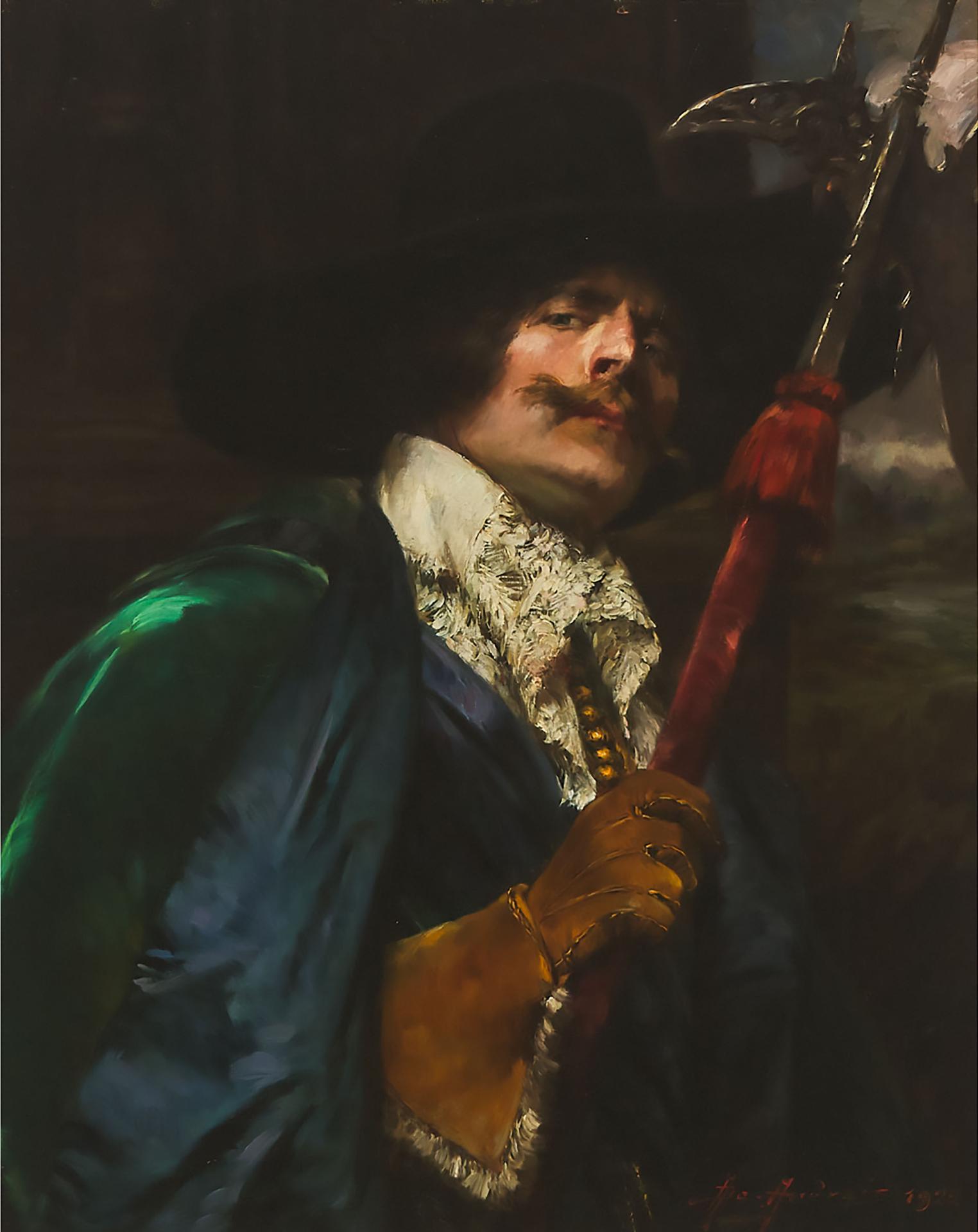 Alex de Andreis (1880-1929) - A Cavalier, 1922