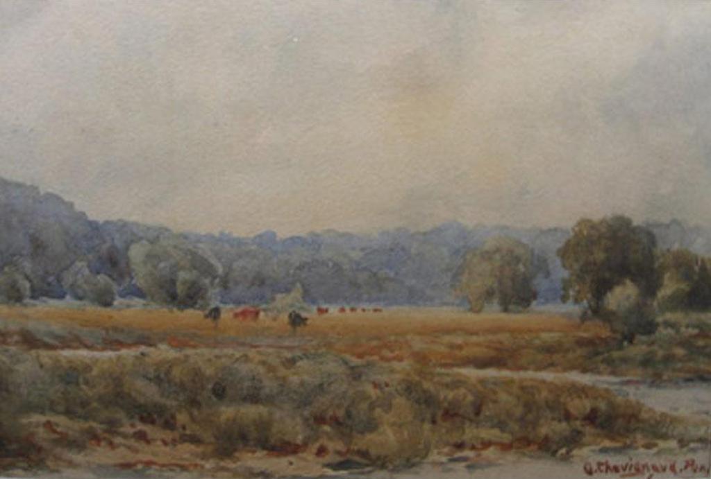 Georges Chavignaud (1865-1944) - Grazing Cattle