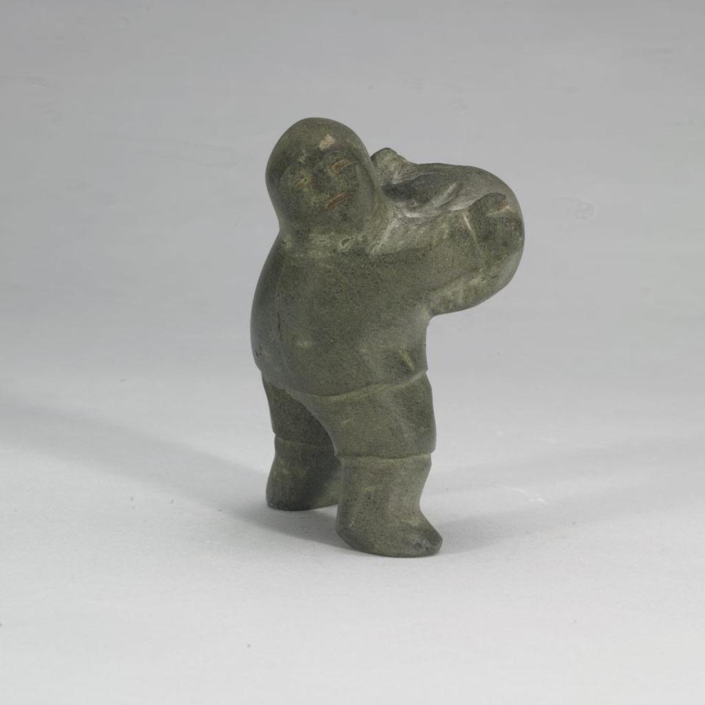 Tuna Iquliq (1935-2015) - Standing Man Holding  Seal