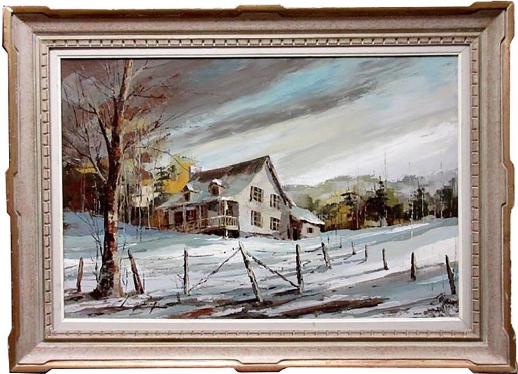 Claude Langevin (1942-2024) - Untitled (Homestead In Winter)