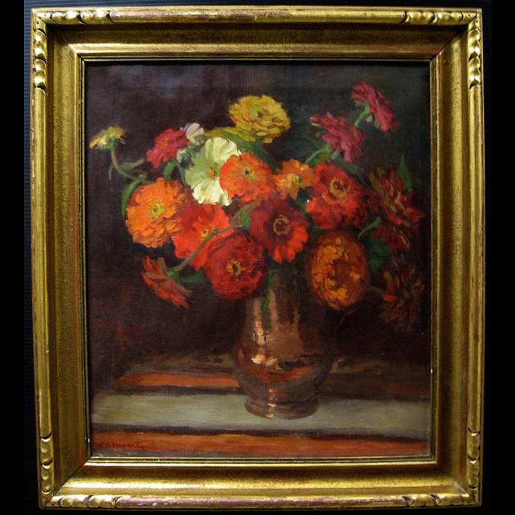 Clara Sophia Hagarty (1871-1958) - Zinnias