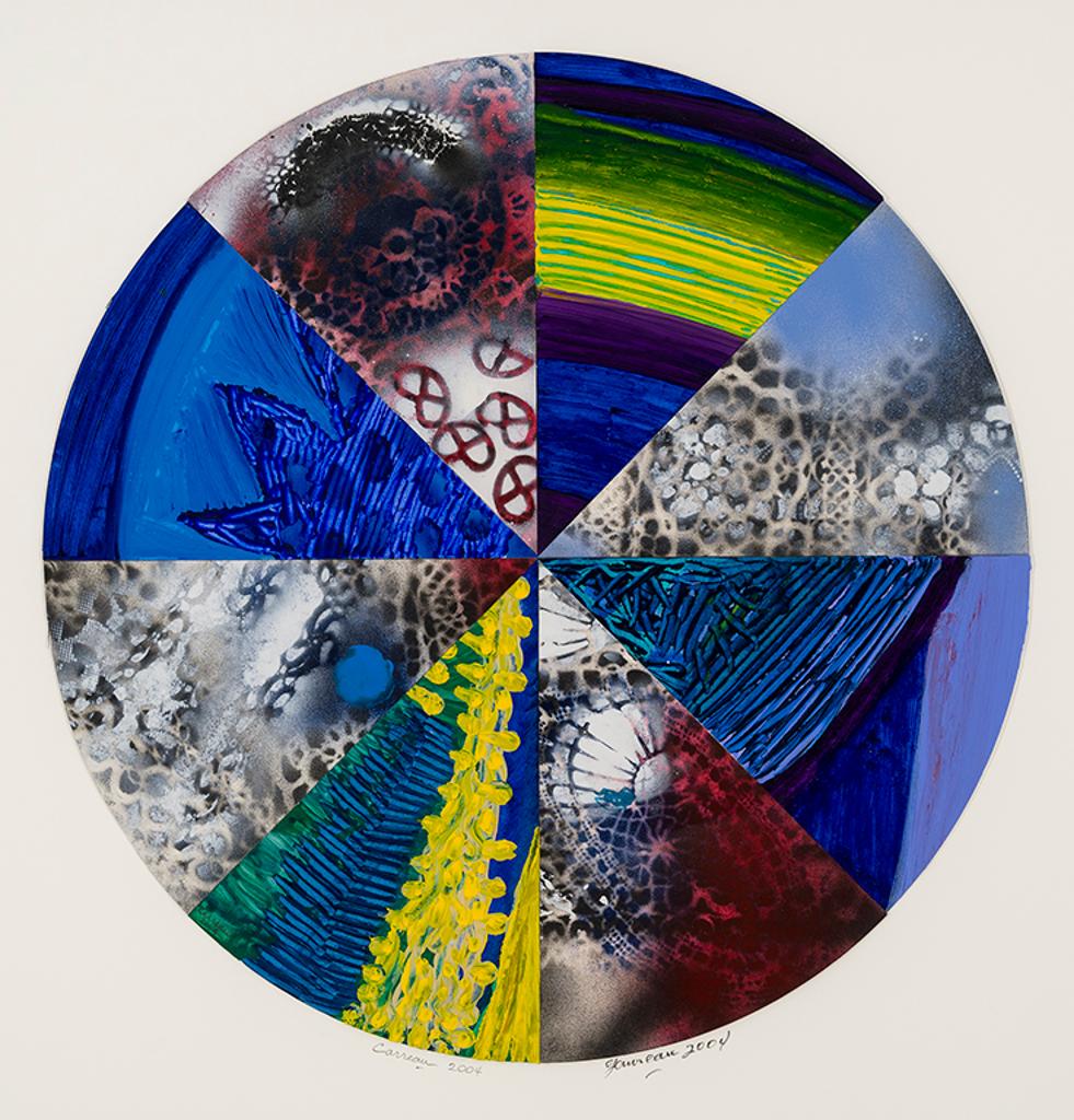Janine Carreau (1948) - Cadavre exquis, À la paix bleue et aux Bretzels, 2004