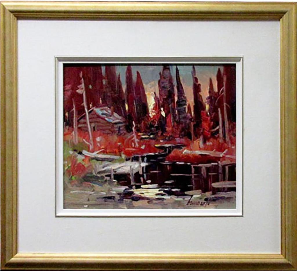 Bruno Cote (1940-2010) - Cabin In Autumn